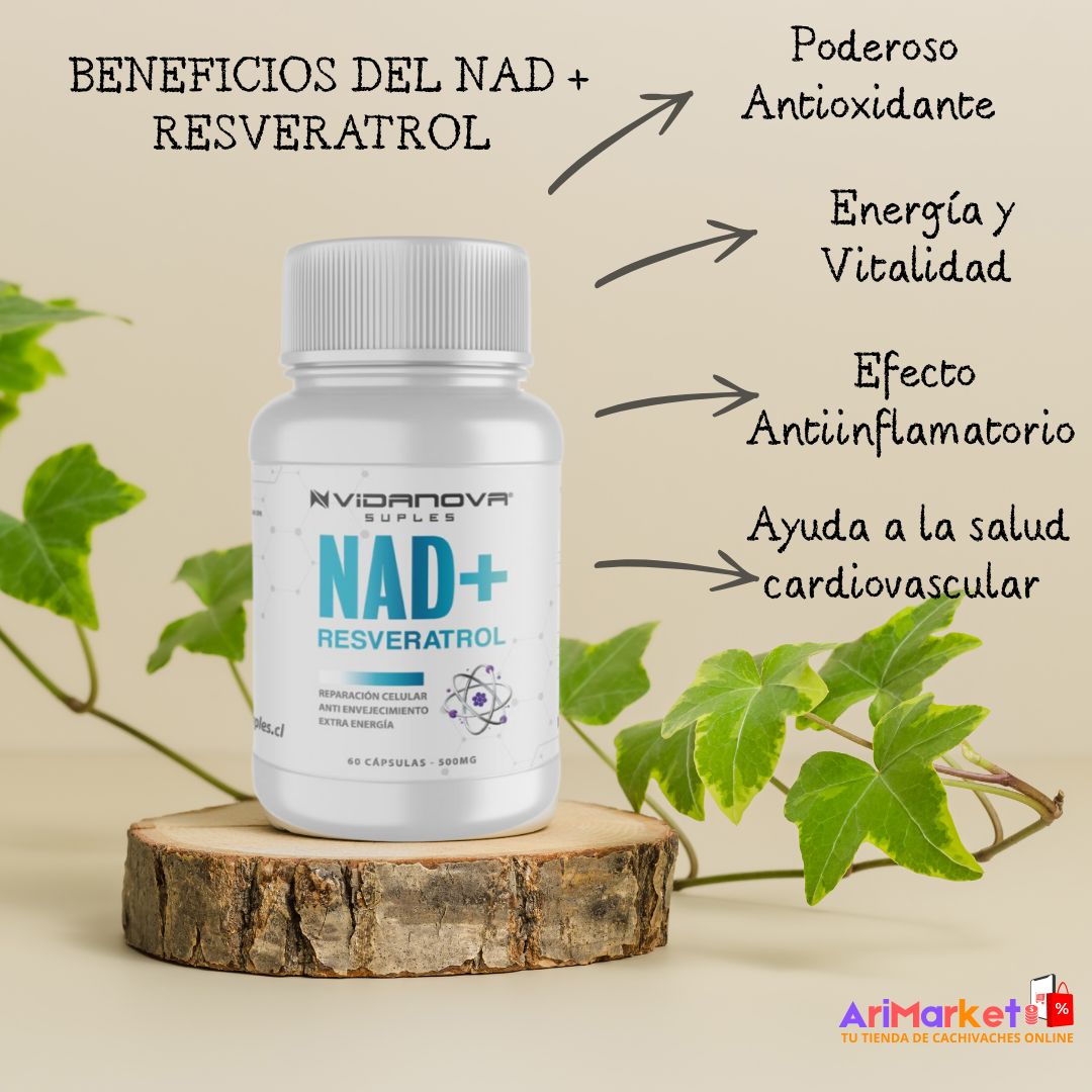 NAD+ RESVERATROL 1000MG 60 CAPS ORIGINAL