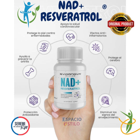 NAD+ RESVERATROL 1000MG 60 CAPS ORIGINAL